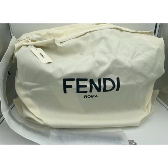 FENDI LARGE FF SHOULDER DUFFLE TRAVEL BOSTON BAG TOTE AUTHENTIC! - Picture 16 of 16